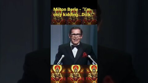 Milton Berle - “I’m only kidding…Dick!” #entertainment #funny #love #comedygenius #donrickles