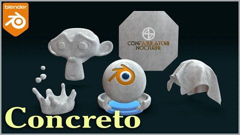 Blender_Material procedural ("Concreto"; "Hormigon")