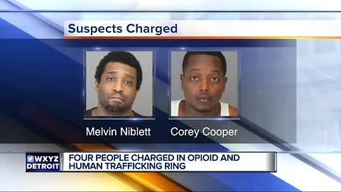 Four charged in metro Detroit opioid drug and human trafficking ring