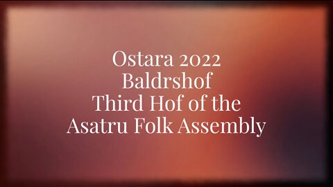 AFA Ostara at Baldrshof 2022