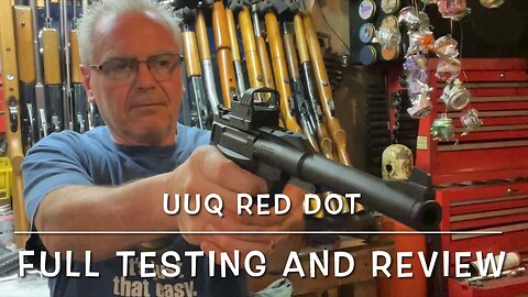 UUQ RHD-27 reflex red dot 2 moa shake awake & light sensor review & plinking on my Umarex buck mark