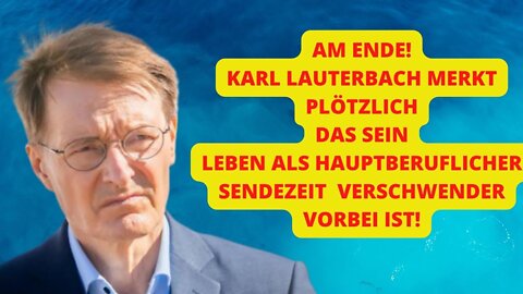 Das hatte Karl Lauterbach sich anders vorgestellt! Talkshows ja! Für Geld arbeiten Nein!