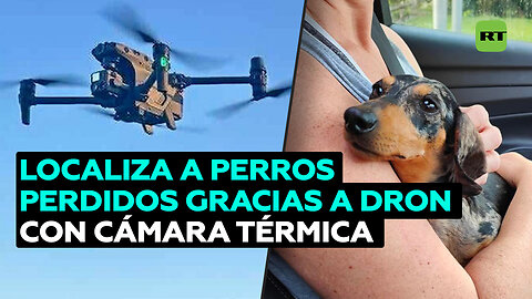 Ayuda a encontrar perros perdidos gracias a un dron con cámara térmica