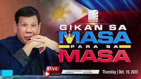 LIVE: 'Gikan sa Masa, Para sa Masa' kasama si former Pres. Rodrigo Roa Duterte | October 19, 2023