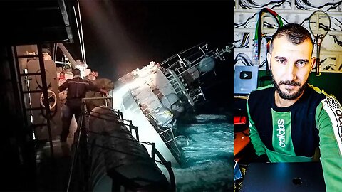 Video shows moments before US-made Thai naval vessel sinks in rough seas, dozens of sailors missing