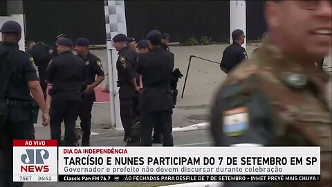 Tarcísio de Freitas e Ricardo Nunes participam da celebração do 7 de Setembro em São Paulo