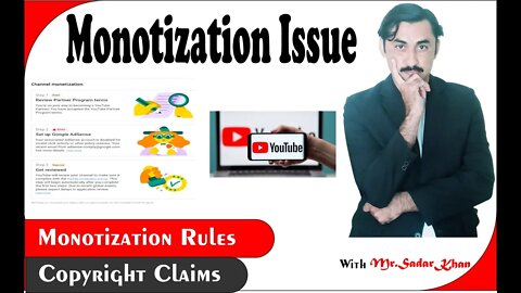 Monetization problem in Youtube|Monetization Policies|How to Monetize Your Channel|Sadar khan tv