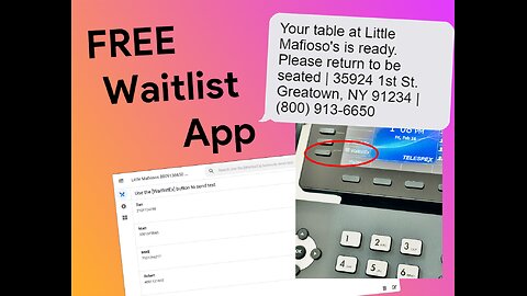 FREE Waitlist app software for your restaurant or medical office: TELESPEX Waitlist Express S10 E2