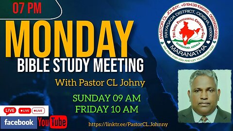 Bible Sermon by Pastor CL Johny on 19th December 2022