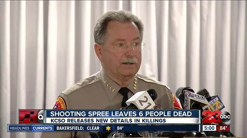 Sheriff's Office provides latest updates on shooting spree that left six dead