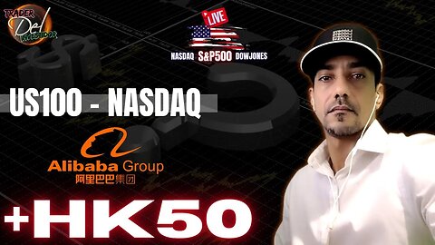 ANÁLISE DE MERCADO | US30 | US100 + HK50 DAY TRADE LIVE [AO VIVO] - ANÁLISE GRAFICA