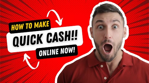 How to Make QUICK CASH NOW!🤑