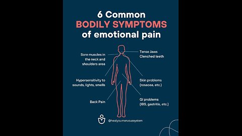 6 common Bodily Symptoms of EMOTIONAL PAIN with Eden's Living TV