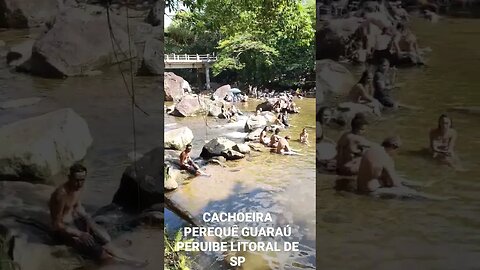 CACHOEIRA PEREQUÊ GUARAÚ PERUIBE LITORAL DE SP