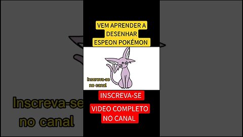 COMO DESENHAR ESPEON POKÉMON #pokemon #espeon #desenho #shorts #short