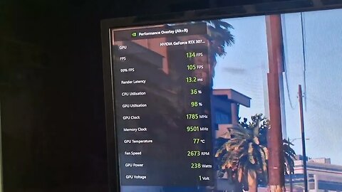 Playing GTA on My NVIDIA GeForce RTX 3070 TI the card is loud & hot on my Intel Core i5-12600K PC