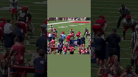 LIBERTY FLAMES FOOTBALL SPRING GAME🔥❗️ #americanfootball #libertyfootball #youtubeshorts #va #434