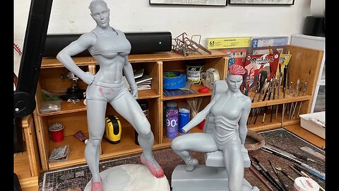 VinceVellCUSTOMS Live Stream - Lola Bunny and Seven of Nine hair work