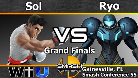 Noble|Sol (Little Mac) vs. MVG|Ryo (Lucina, Roy, Corrin, Samus) - Grand Finals - SC55