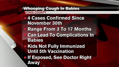 Whooping Cough outbreak in Ionia County