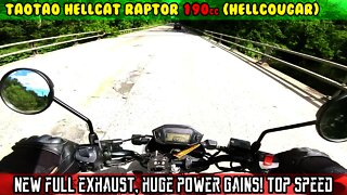 (E18) Performance Pipe. WOW, she RIPS! Big power gains. Top Speed Hellcat HELLCOUGAR 190cc