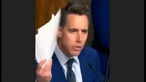 Josh Hawley - Is That Before Or After You Release Children To Labor Traffickers?