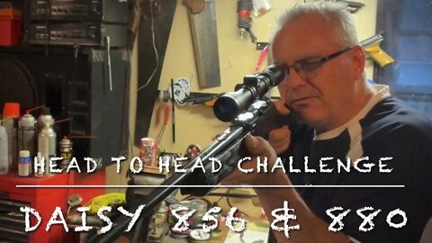 Head to head challenge with the Daisy 856 and 880 .177 multipump pellet rifles