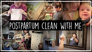 Postpartum Cleaning//Clean With Me//Speed Cleaning//Cleaning Motivation