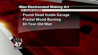 Authorities: Man apparently electrocuted while making art