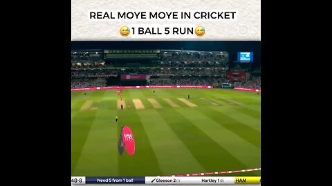 1 ball 5 run Real Moye moye in cricket🤣