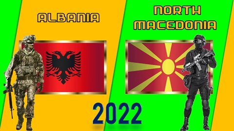 Albania VS North Macedonia Military Power Comparison 2022 🇦🇱vs🇲🇰