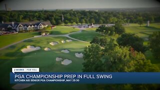 Crews prepare for KitchenAid Senior PGA Championship, kicking off Tuesday May 25