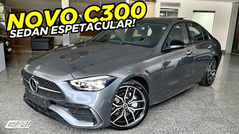 NOVO MERCEDES-BENZ CLASSE C (C300) AMG LINE 2022 EM DETALHES! SEDAN QUE ELEVOU O PADRÃO DA CATEGORIA