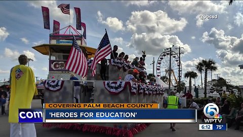 'Heroes for Education' float appears at South Florida Fair