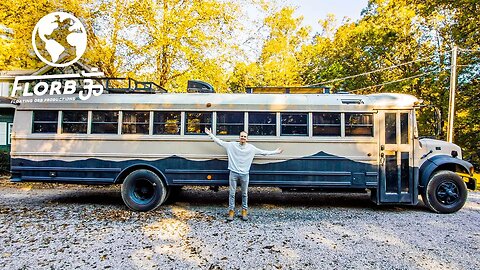 College Student's Bus Conversion Is Nicer than most Apartments