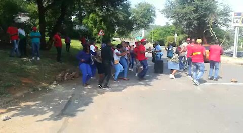 SOUTH AFRICA - Pretoria - Unisa Staff Protest - Video (mZZ)