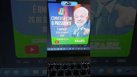 é hoje às 8:30 da manhã conversa com o "presidente" ditador 🐙🐙🐙 comunista... zero de audiência 🐙🐙🐙