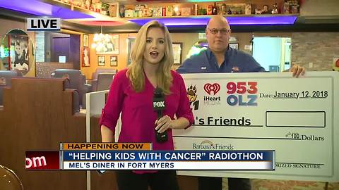 Helping Kids with Cancer Radiothon at Mel's Diner