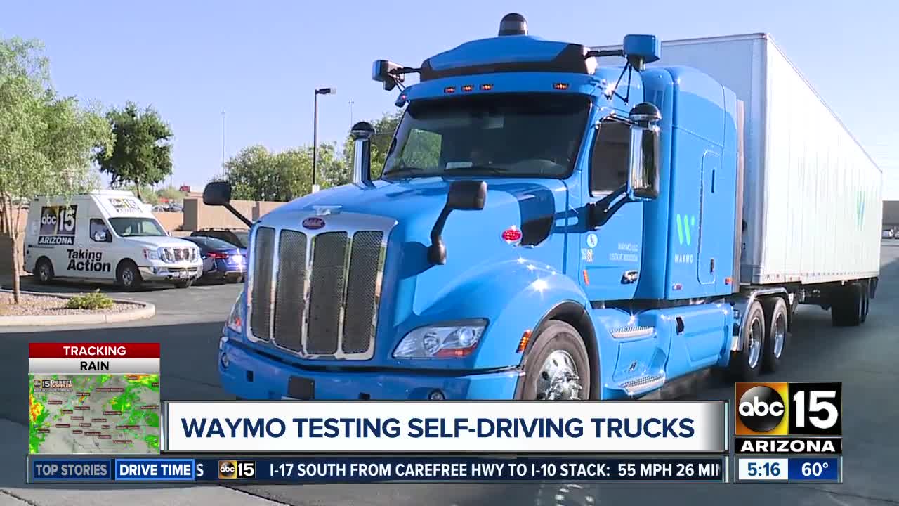 Waymo testing self-driving trucks in the Valley