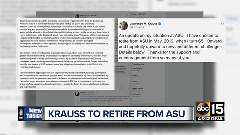 Arizona State University professor accused of sexual misconduct to retire in May