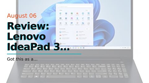 Review: Lenovo IdeaPad 3 Laptop, 15.6" FHD Display, AMD Ryzen 5 5500U, 8GB RAM, 512GB Storage,...