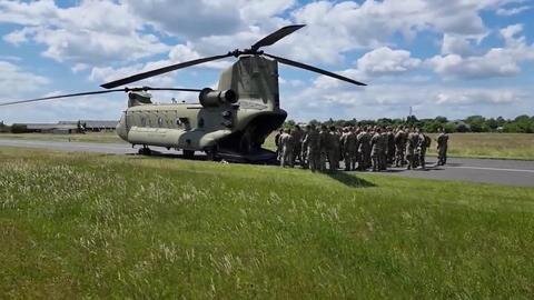 Hungarian special operations forces jump from Big Windy during Saber Guardian 21