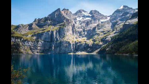 Thrilling descent on mountain slide takes in Swiss scenery