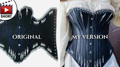 Recreating a Real Victorian Corset #shorts