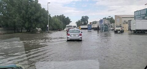 Dubai Alquoz area Flood areas