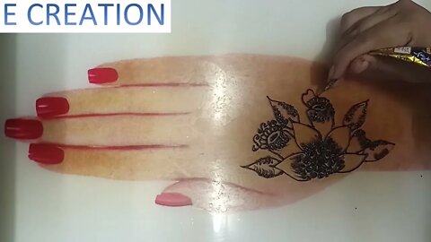 easy gorgeous full hand flower style mehndi design||new arabic mehndi design