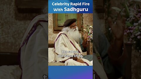 Celebrity Rapid Fire With Sadhguru #shorts #shorts