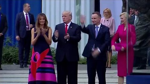 Polish first lady & Trump's handshake