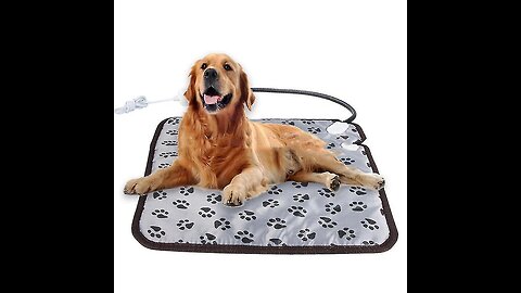 BurgeonNest Pet Heating Pad for Dogs Cats with Timer, 28" x 16" 18" x 16" Upgraded Electric H...