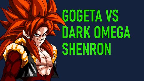 SS4 Gogeta vs Xeno Dark Omega Shenron #GogetaGang